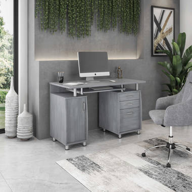 Andover Mills Salina L Shaped Computer Desk Reviews Wayfair